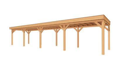 YARD Outdoor SUBLIME Buitenverblijf Plat dak - 1250x300 cm- Plat dak- - YARD Outdoor