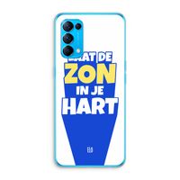 Laat de zon in je hart: Oppo Find X3 Lite Transparant Hoesje