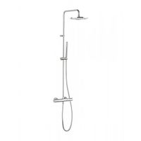 Crosswater Design regendouche met handdouche en thermostatische kraan chroom RM531WC