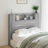 Hoofdbord Grijs Sonoma 120 x 16,5 x 103,5 cm Bewerkt hout