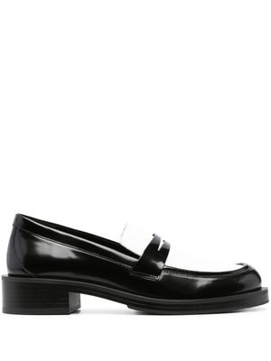 Stuart Weitzman mocassins Palmer Bold à fini verni - Blanc