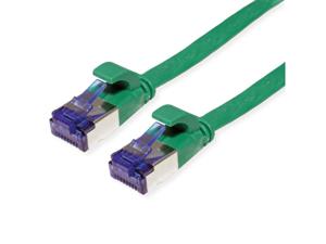 VALUE FTP patchkabel, Cat.6A (Class EA), extra plat, groen, 2 m