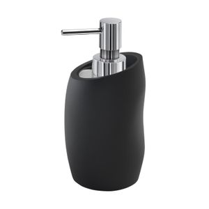 Zeepdispenser Sapho Iside Vrijstaand 16.3x8.5x9.1cm Polyresin Mat Zwart