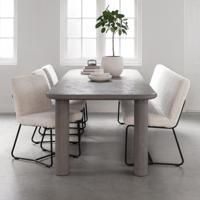 DTP Home Eettafel Clio Betonlook, 260 x 100cm - Grijs - thumbnail