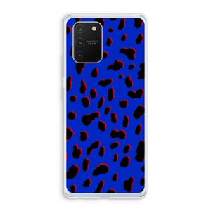 Blue Leopard: Samsung Galaxy S10 Lite Transparant Hoesje
