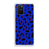 Blue Leopard: Samsung Galaxy S10 Lite Transparant Hoesje