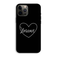 Forever heart black: iPhone 12 Pro Max Biologisch afbreekbaar hoesje