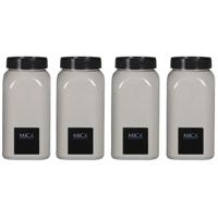 Mica Decorations deco Zand - 4x - 1 kg - cr?me wit - hoby zandkorrels