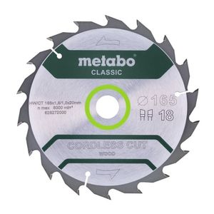 Metabo Accessoires Cirkelzaagblad | HW/CT | 165x20mm | 18 WZ - 628272000