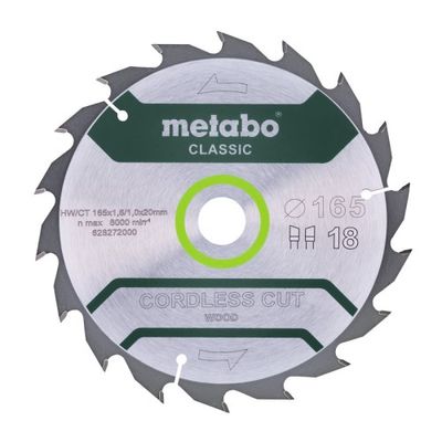 Metabo Accessoires Cirkelzaagblad | HW/CT | 165x20mm | 18 WZ - 628272000