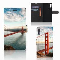 Sony Xperia XZ | Sony Xperia XZs | Flip Cover | Golden Gate Bridge