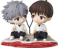 Rebuild of Evangelion Chibi Figure Shinji Ikari & Kaworu Nagisa 8 cm