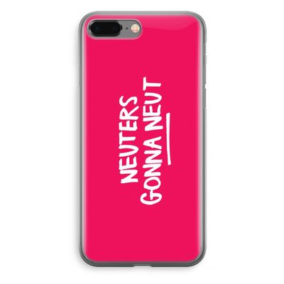 Neuters (roze): iPhone 8 Plus Transparant Hoesje