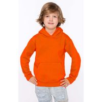 Oranje sweater/trui hoodie voor jongens XL (12/14)  - - thumbnail
