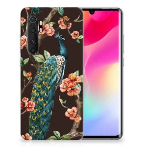 Xiaomi Mi Note 10 Lite TPU Hoesje Pauw met Bloemen