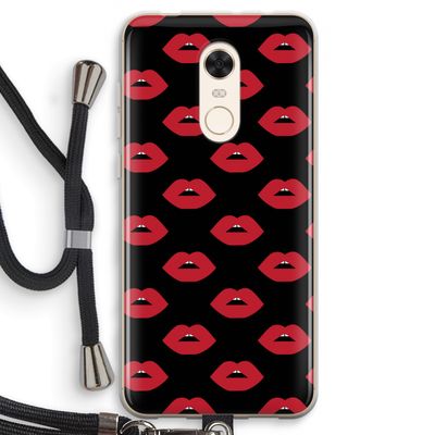 Lips: Xiaomi Redmi 5 Transparant Hoesje met koord