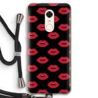 Lips: Xiaomi Redmi 5 Transparant Hoesje met koord
