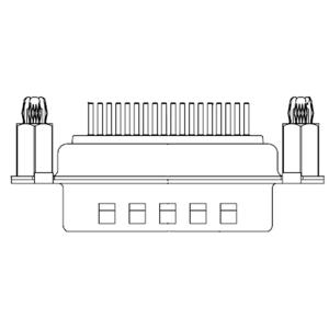 Molex 1731130236 D-sub connector Aantal polen: 62 Soldeerpennen 1 stuk(s) Bulk