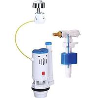 Toiletmechanismeset - ROUSSEAU - 3/6L - Robuust en compleet - NF-gecertificeerd - Stil en betrouwbaar