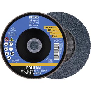 PFERD 67764185 Z Psf Steelox Lamellenschijf Diameter 180 mm Boordiameter 22.23 mm 10 stuk(s)