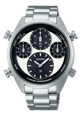Seiko SFJ001P1 Prospex Horloge Solar Chronograaf staal zilverkleurig 42,0 mm