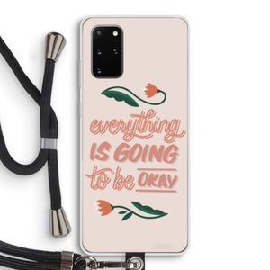 Optimistic flower girl: Samsung Galaxy S20 Plus Transparant Hoesje met koord