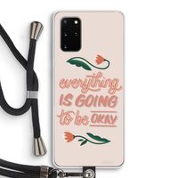Optimistic flower girl: Samsung Galaxy S20 Plus Transparant Hoesje met koord