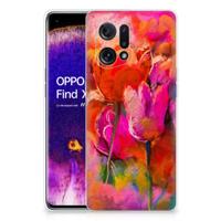 Smartphone hoesje OPPO Find X5 Tulips