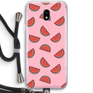 Watermeloen: Samsung Galaxy J3 (2017) Transparant Hoesje met koord