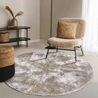 Vloerkleed Calida Rond - Creme maat: xcm - materiaal: Polyester - Dekbed-Discounter.nl