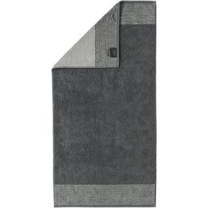 Cawö Cawo Two-Tone Handdoek Leisteen 50x100