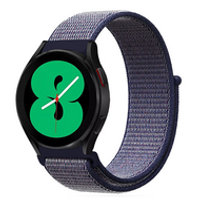 Sport Loop nylon bandje - Donkerblauw - Samsung Galaxy Watch 4 - 40mm / 44mm
