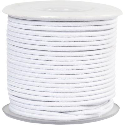 Creativ Company Elastiek dikte 2mm wit, 25m