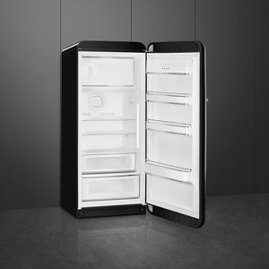 Smeg FAB28RBL5 combi-koelkast Vrijstaand 270 l Zwart