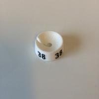 MB wit/zwart 38 voor op kledinghanger