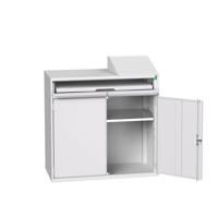 Bott Verso Computerkast | 1050x550x1130mm | 1 Legbord | 1 Schuiflade | 2 Deuren | RAL 7035 - 16928021.16 Bott Verso Computerkast | 1050x550x1130mm | 1 Legbord | 1 Schuiflade | 2 Deuren | RAL 7035 - 16928021.16