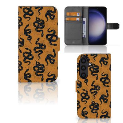 Telefoonhoesje | Met pasjeshouder | voor Samsung Galaxy S24 Snakes