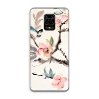 Japanse bloemen: Xiaomi Redmi Note 9 Pro Transparant Hoesje