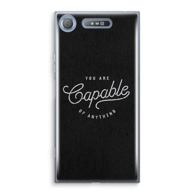 Capable: Sony Xperia XZ1 Transparant Hoesje