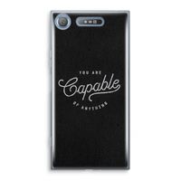 Capable: Sony Xperia XZ1 Transparant Hoesje