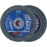 PFERD TOOLS 67689082 PFR 150-L Z 40 SGP CURVE STEELOX Lamellenschijf Diameter 150 mm Boordiameter 22.23 mm RVS, Staal 10 stuk(s)
