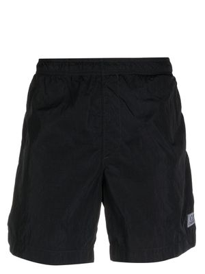 C.P. Company short de bain à patch logo - Bleu