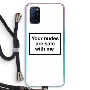 Safe with me: Oppo A72 Transparant Hoesje met koord