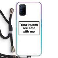Safe with me: Oppo A72 Transparant Hoesje met koord