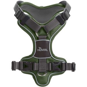 Hunter 67591 hond & kat harnas S-M Groen, Grijs Nylon, Polyester Trektuig