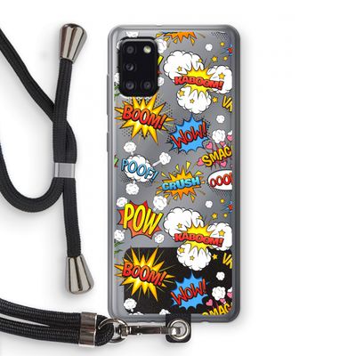 Pow Smack: Samsung Galaxy A31 Transparant Hoesje met koord