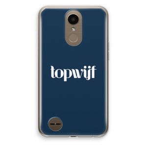 Topwijf Navy: LG K10 (2017) Transparant Hoesje