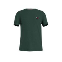 Tommy Hilfiger T-shirt van biologisch katoen donkergroen - thumbnail