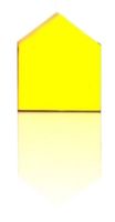 Suck UK post it House Markers 4 x 2 cm papier geel - thumbnail