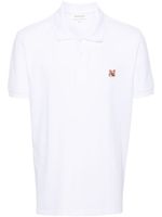 Maison Kitsuné polo à patch logo - Blanc - thumbnail